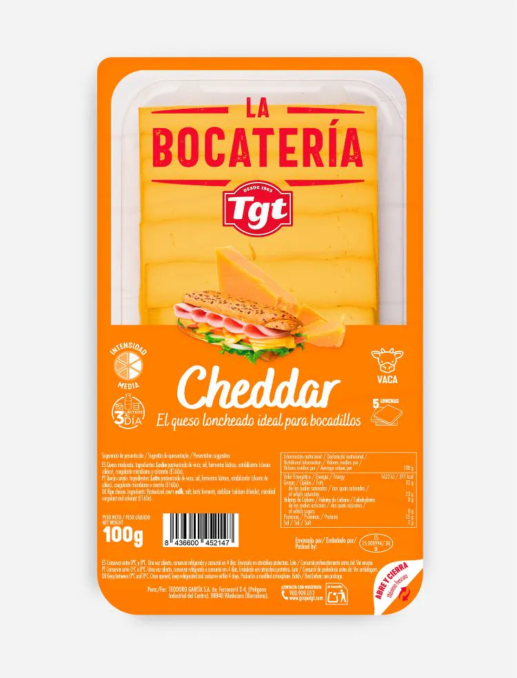 La Bocatería Cheddar 100 Gr