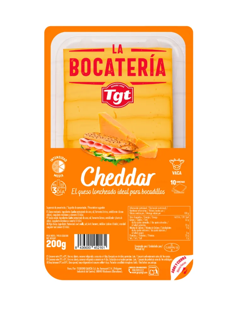 La Bocatería Cheddar 200 Gr