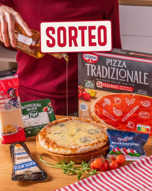SORTEO 3 GANADORES

Tienes el vídeo de la pizza 4 quesos en bucle y venimos a ponerle solución.

Participa y gana un lote de Quesos TGT y la base de pizza Dr.Oetker 🧀🍕

Para participar:
1️⃣ Sigue a @quesostgt y @dr.oetker_pizza_es 
2️⃣ Dale like a este post.
3️⃣ Menciona a un amigo (si ganas, le invitas).

📅 Tienes hasta el 22/04 para participar
 ¡Mucha suerte!

BBLL en la bio