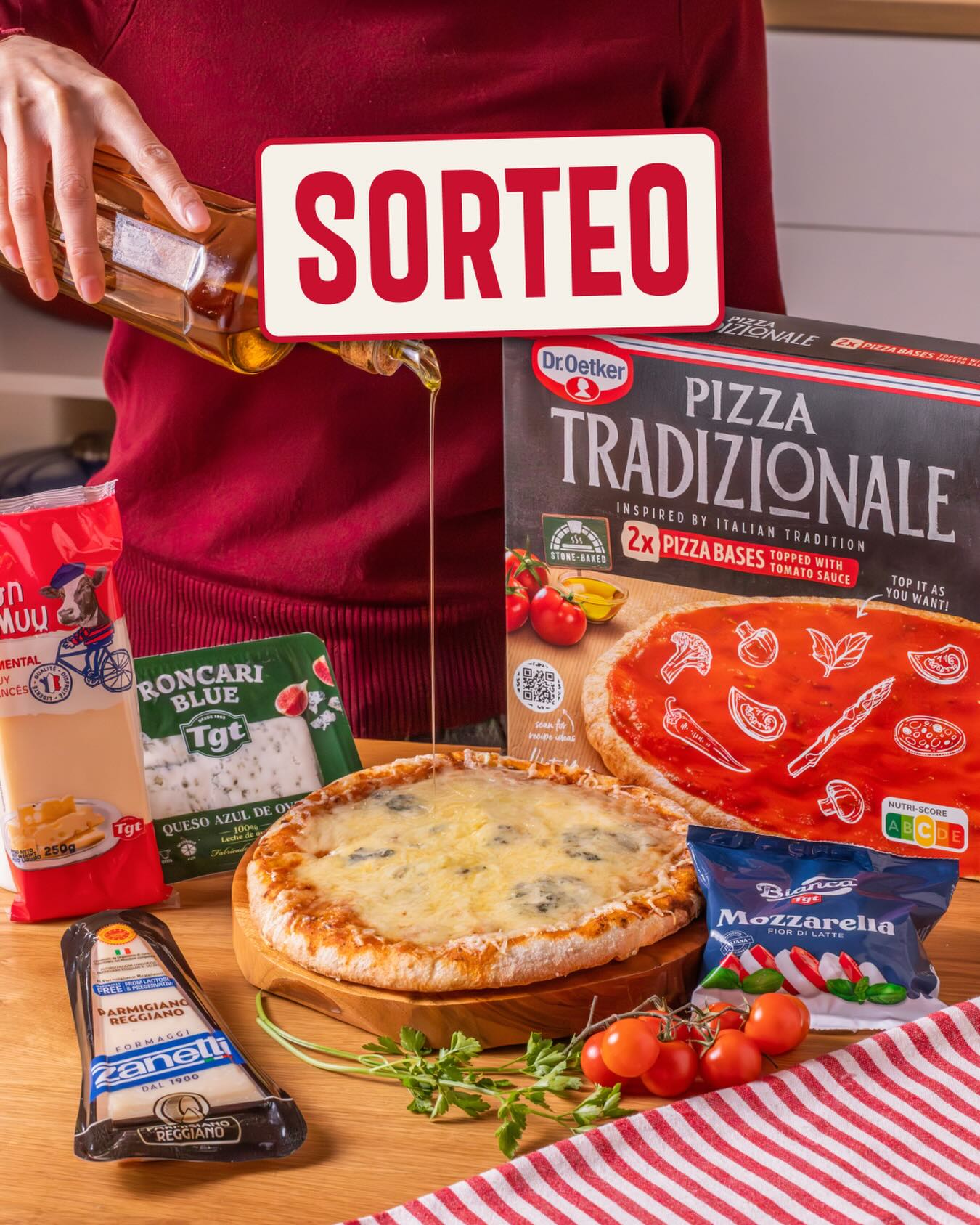 SORTEO 3 GANADORES

Tienes el vídeo de la pizza 4 quesos en bucle y venimos a ponerle solución.

Participa y gana un lote de Quesos TGT y la base de pizza Dr.Oetker 🧀🍕

Para participar:
1️⃣ Sigue a @quesostgt y @dr.oetker_pizza_es 
2️⃣ Dale like a este post.
3️⃣ Menciona a un amigo (si ganas, le invitas).

📅 Tienes hasta el 22/04 para participar
 ¡Mucha suerte!

BBLL en la bio