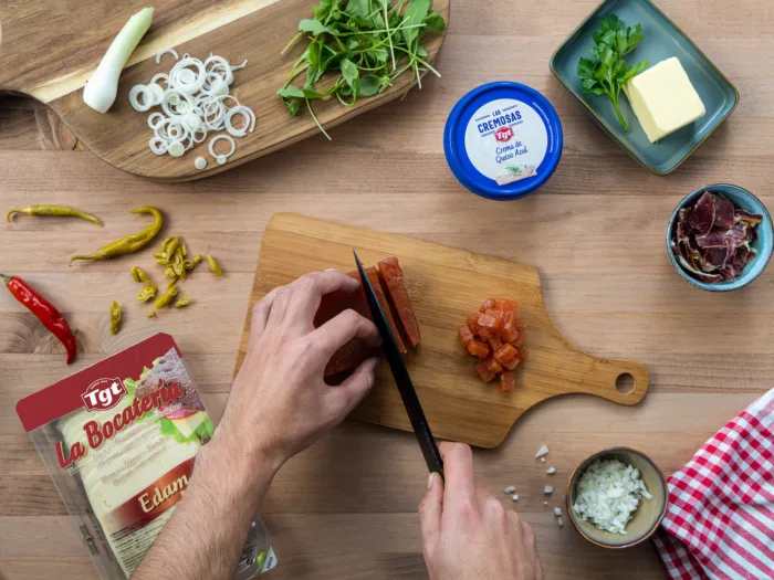 Cortar los ingredientes