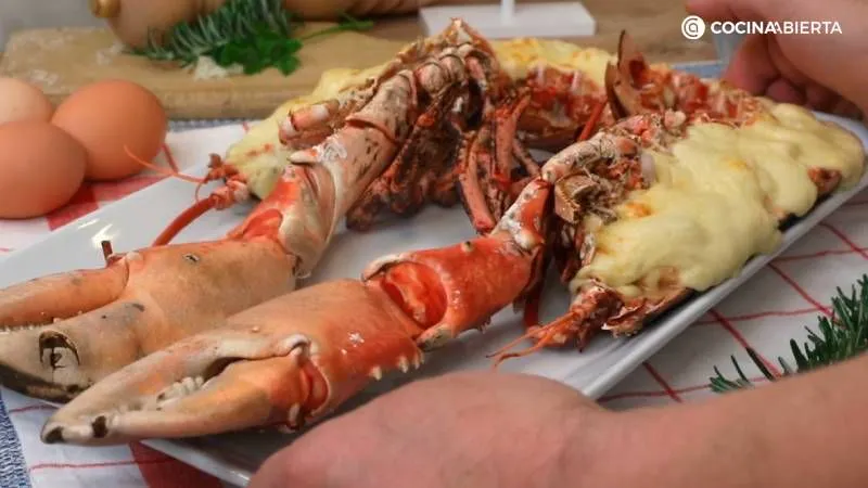 Preparación del Bovagante Thermidor listo a servir