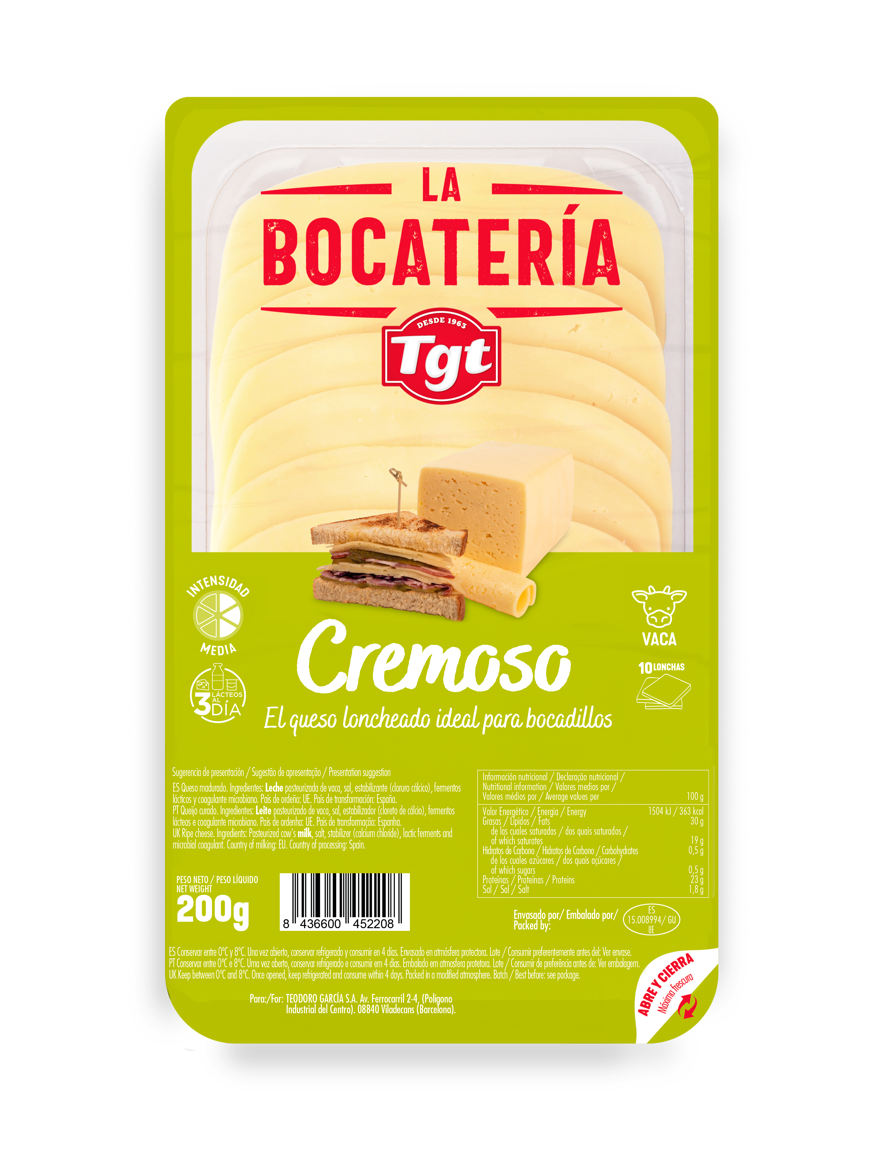 La Bocatería Cremoso 200 Gr