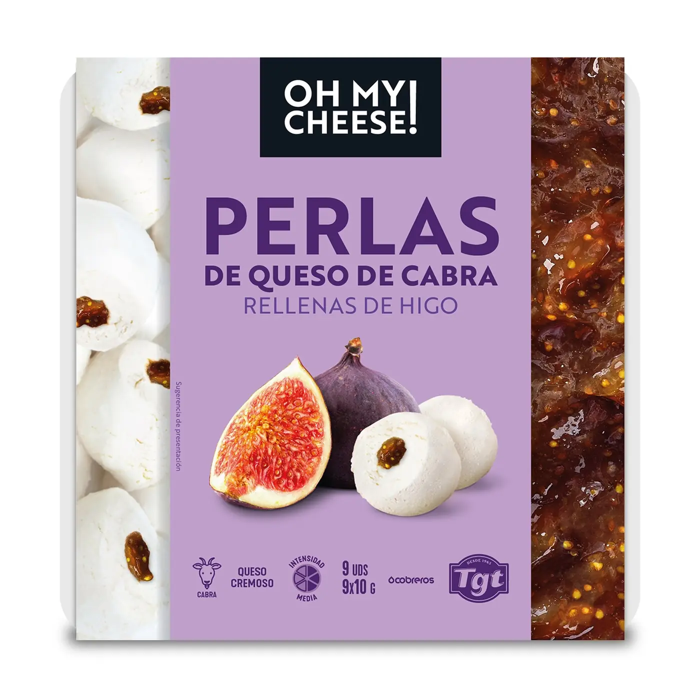 Oh My Cheese - Perlas con higo - Cabra - 90Gr