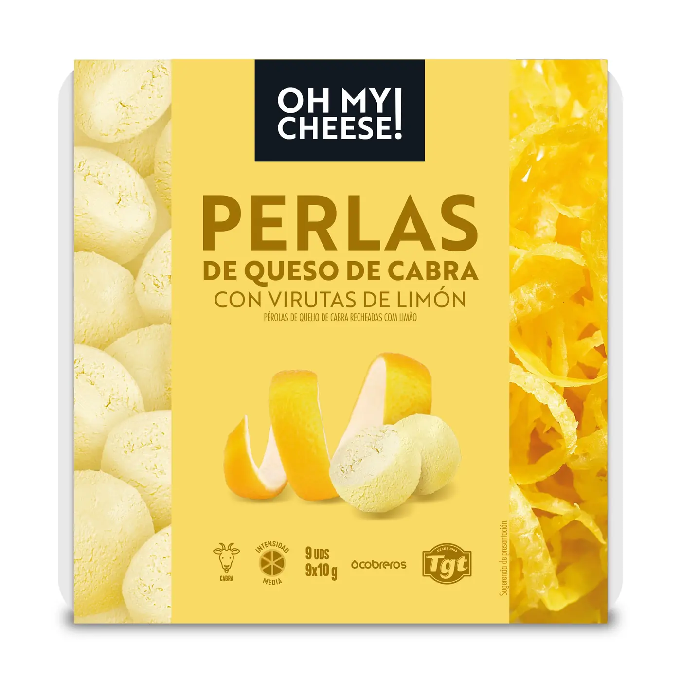Oh My Cheese - Perlas con limón - Cabra - 90Gr